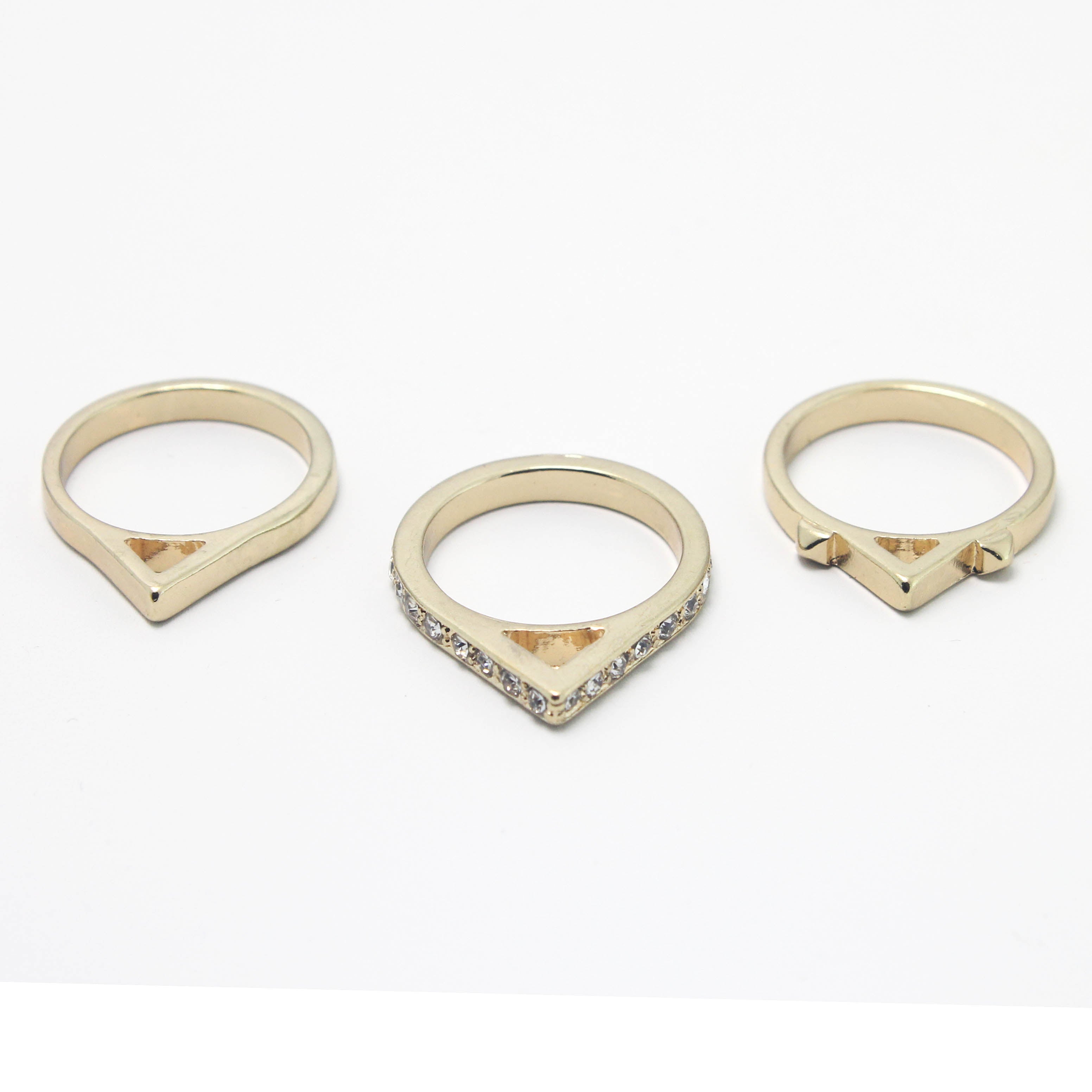 3-Piece Stackable Ring Set for Women - Trendy Gold & Silver Rings for Everyday Wear - Perfect for Layering, Gifting, and Special Occasions