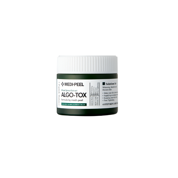 Medi Peel Algo Tox Calming Barrier Cream - Soothing Moisturizer for Sensitive Skin | Hydrating Face Cream for Redness & Irritation Relief | Perfect for Daily Skincare & Post-Treatment Care