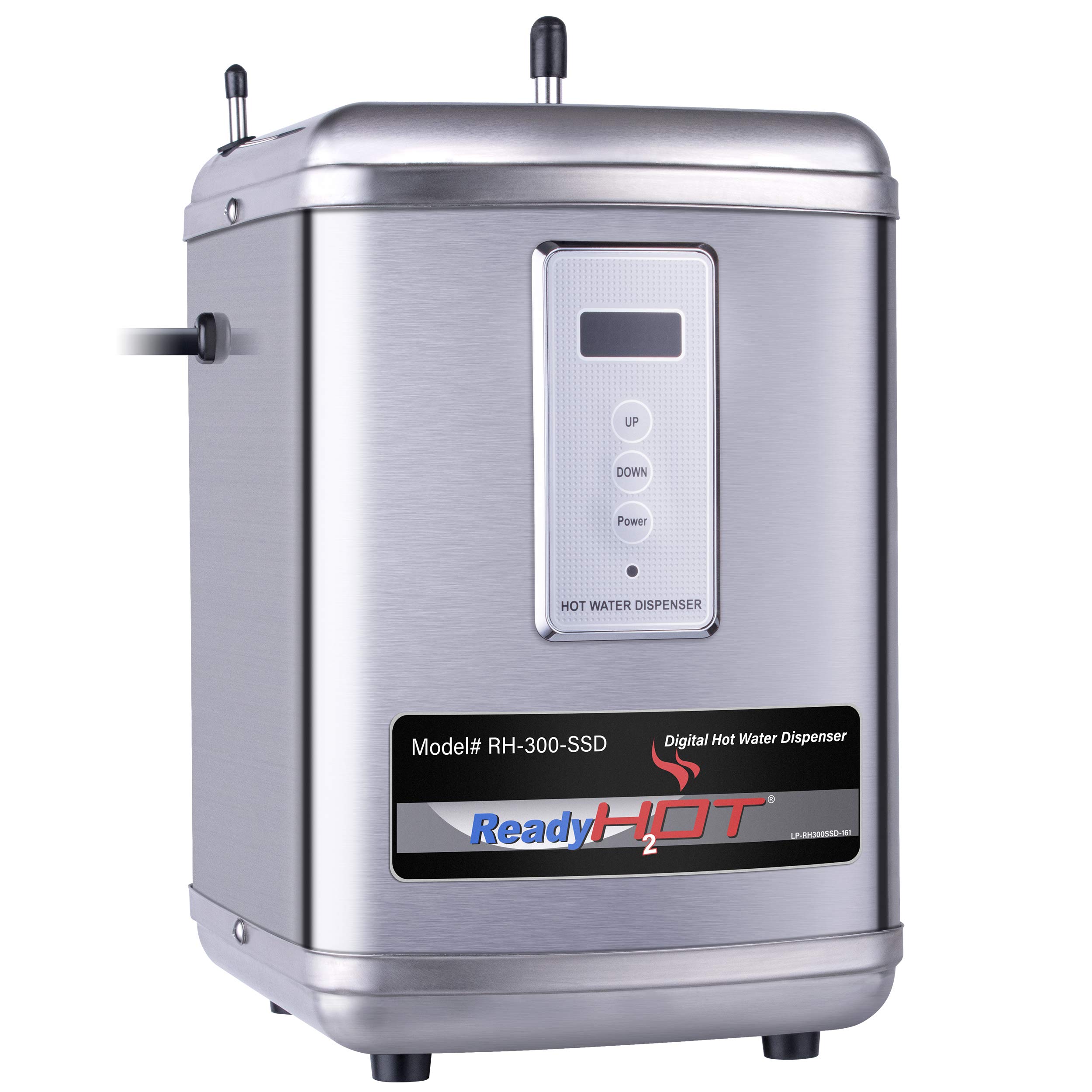 Instant Hot Water Dispenser System - 2.5 Quart Stainless Steel Tank with Digital Display | Fast Boiling for Coffee, Tea & Cooking | Ready Hot 40-RH-300-SSD