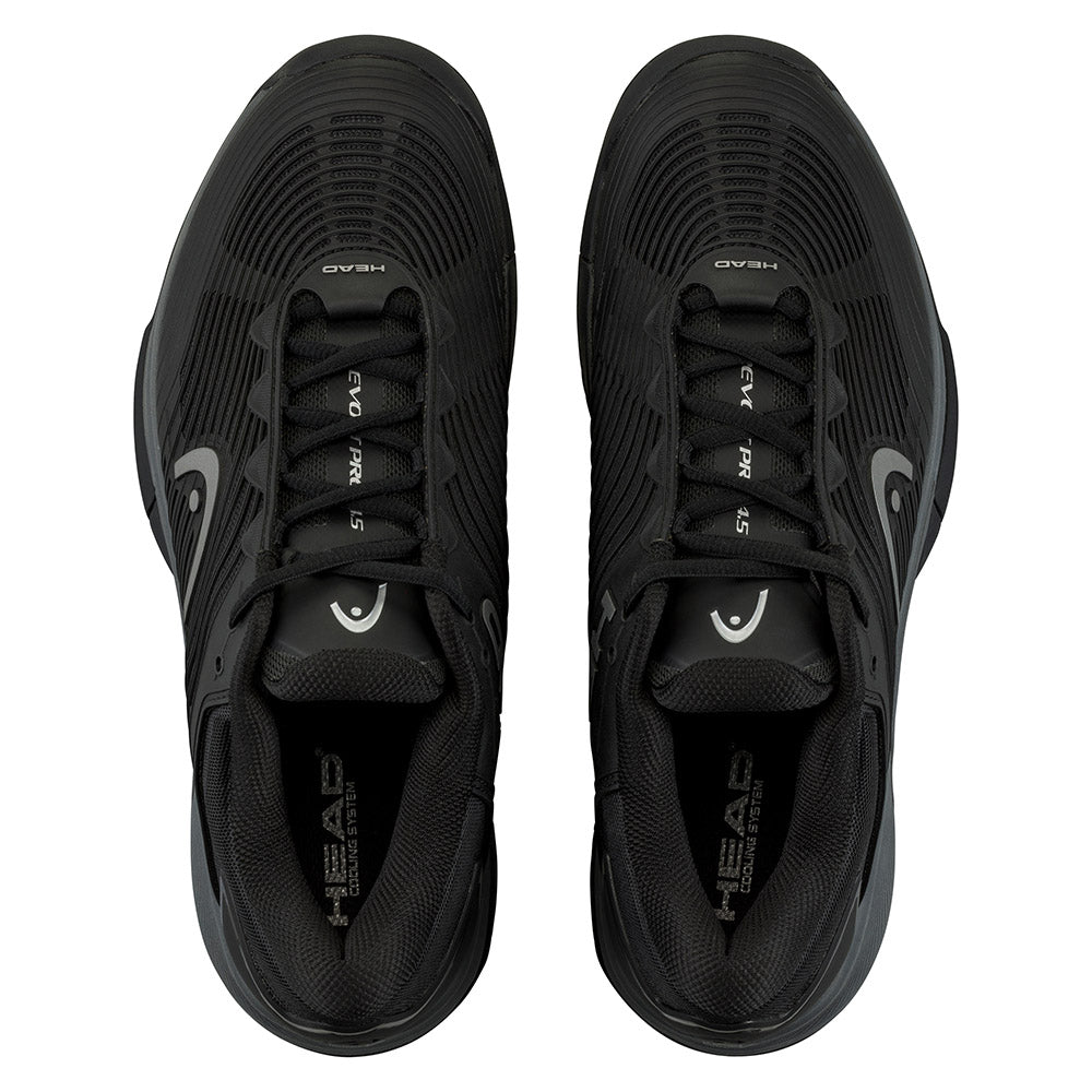 Head Revolt Pro 4.5 Men's Tennis Shoes - Lightweight Performance Court Shoes for Men - Black Athletic Sneakers for Tennis, Training & Casual Wear