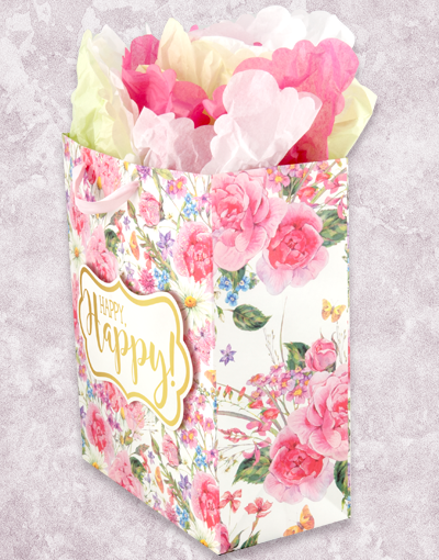 Blissful Garden Gift Bags - Elegant & Eco-Friendly Gift Packaging for Birthdays, Weddings & Special Occasions - Perfect for Party Favors, Corporate Gifts & Holiday Presents
