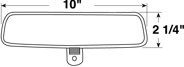 Universal Day Night Rearview Mirror for Cars & Trucks - Wide Angle Anti-Glare Safety Mirror - Perfect for Night Driving, Parking & Blind Spot Visibility