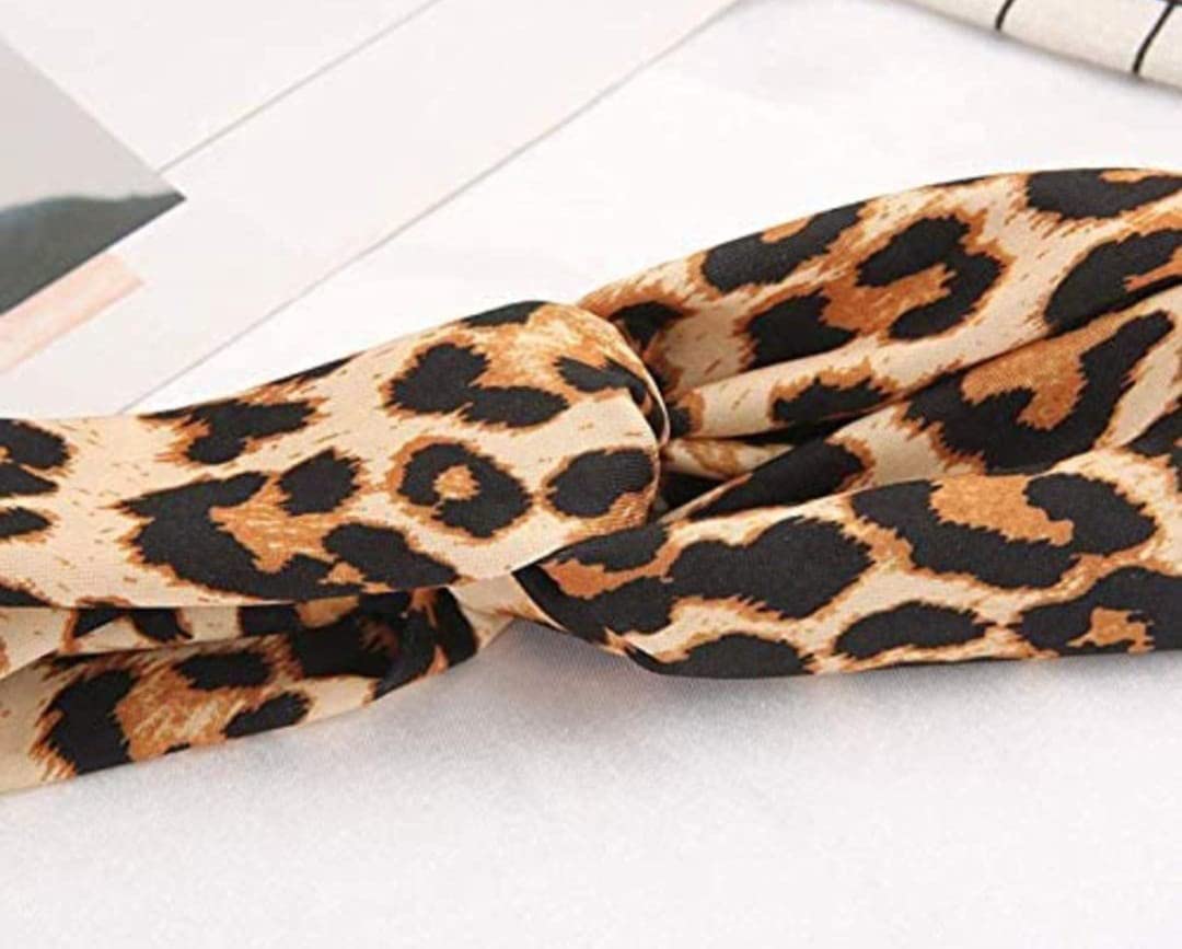 IBDA Women's Fashion Hair Accessories - Printed Fabric Knot Headband with Metal Accent for Women & Girls | Perfect for Parties, Weddings, Work & Everyday Wear