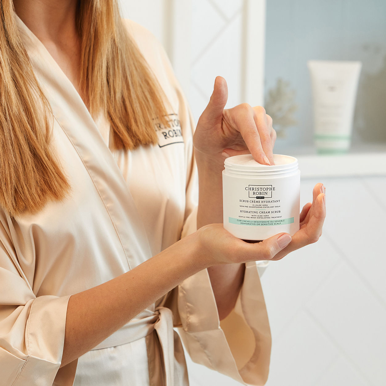 Hydrating Aloe Vera Cream Scrub - Moisturizing Face & Body Exfoliator for Dry & Sensitive Skin - Perfect for Daily Skincare Routine & Spa Day at Home