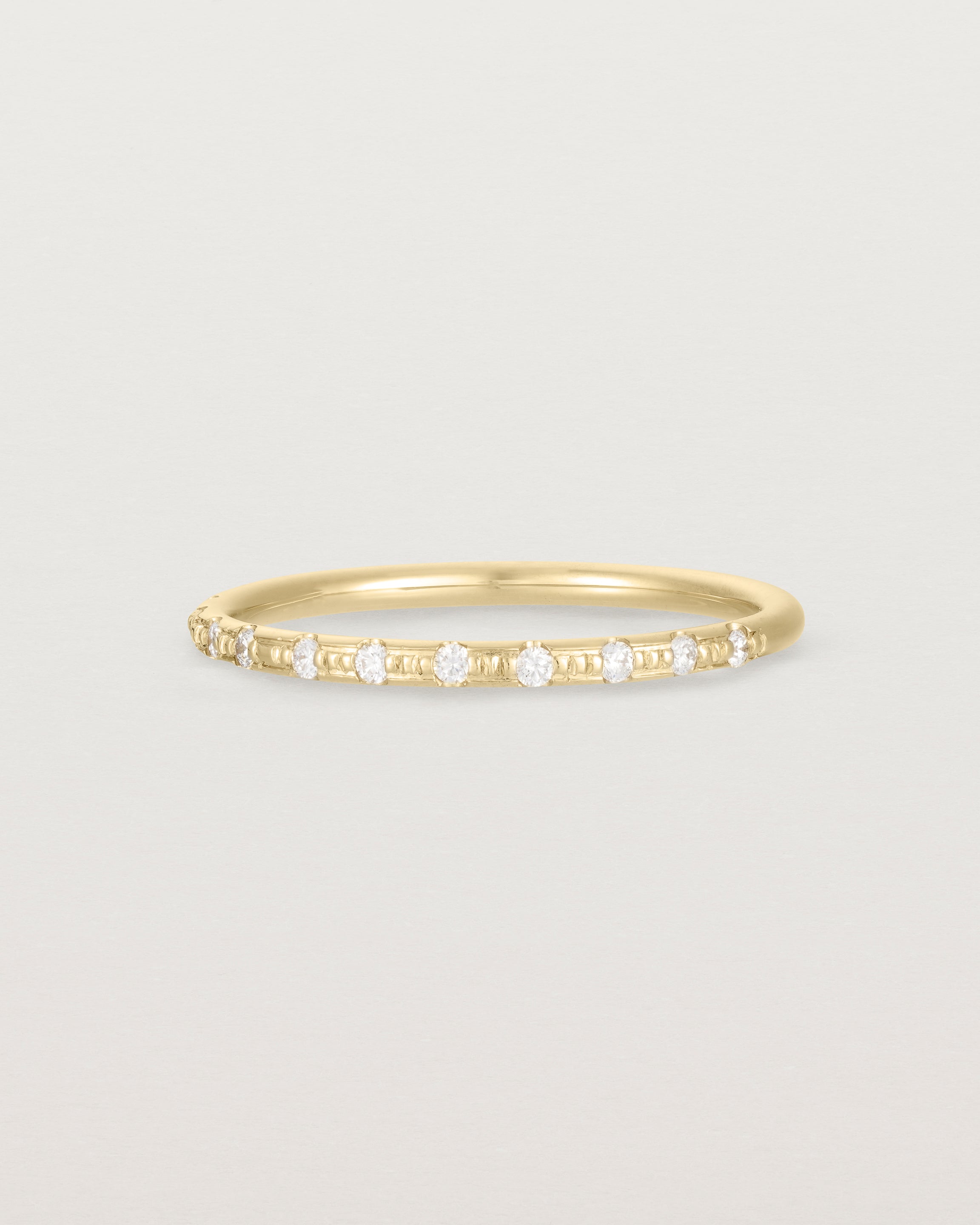 Elegant Cascade Round Profile Wedding Ring with Diamonds - Perfect for Engagement, Anniversary & Bridal Jewelry Gifts