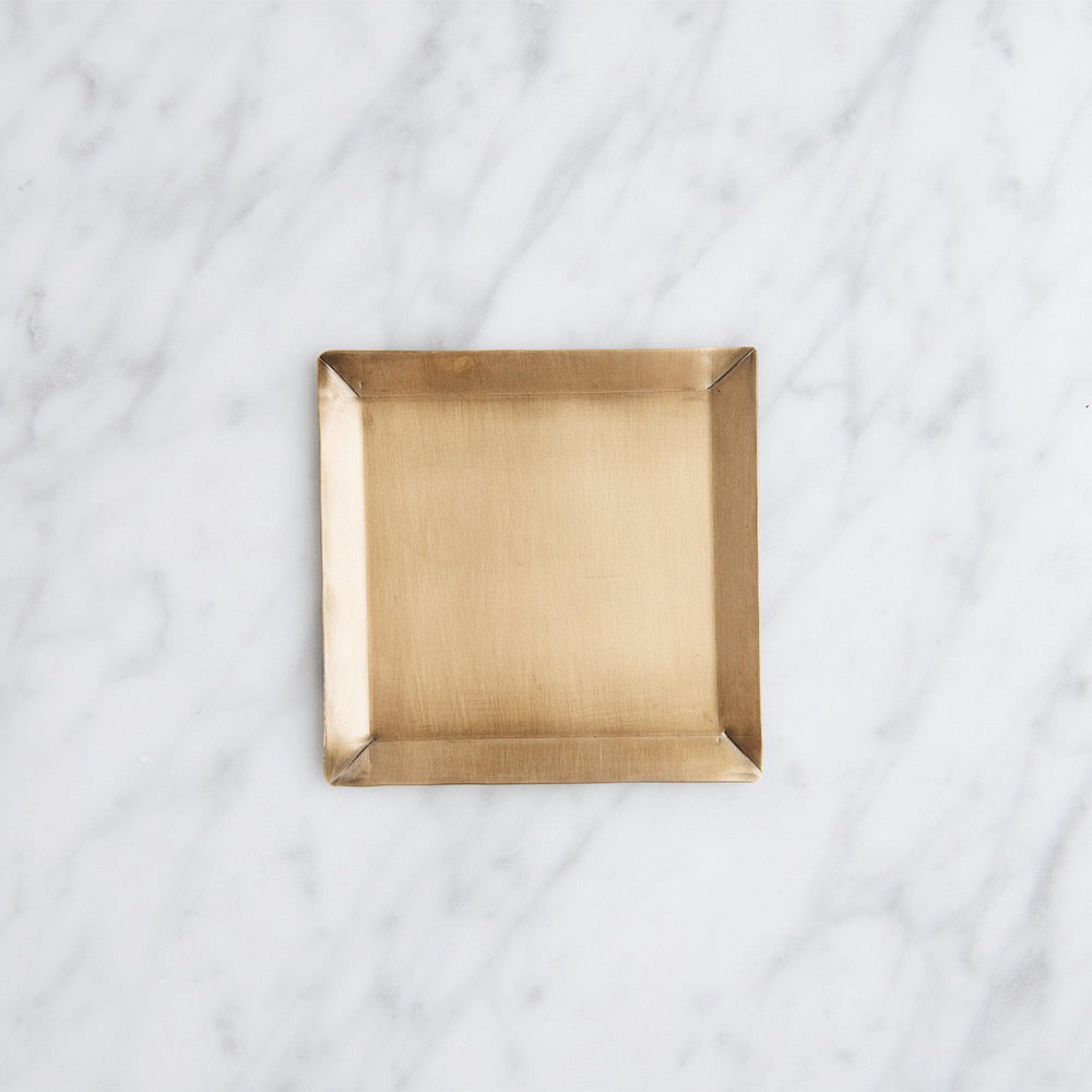 Elegant Rectangle Brass Tray - Handcrafted Decorative Serving Tray for Home Decor, Dining & Gift Giving | Perfect for Coffee Table Centerpiece, Jewelry Organizer & Luxury Home Accessories