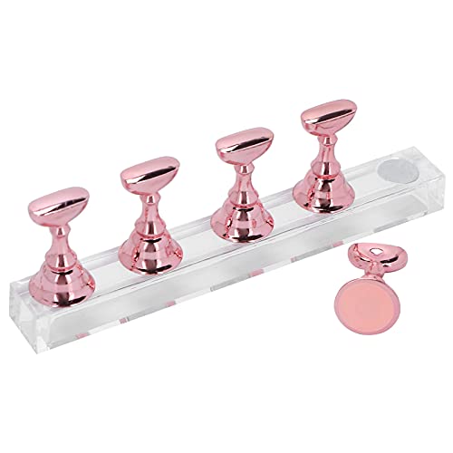 Magnetic Nail Art Display Stand - Strong & Sturdy Manicure Practice Holder for Nail Tips & Fingernails - Perfect Size & Height for Salon & Home Use (#3)