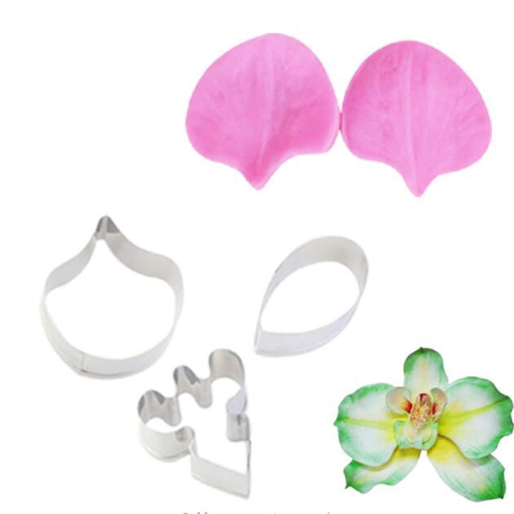 Phalaenopsis Butterfly Orchid Silicone Mold - Handmade Soap, Cake Decorating & Cookie Baking Tool - Stainless Steel Crafting Mold (Style 03) for DIY Soap Making, Wedding Cake Decorations & Holiday Baking