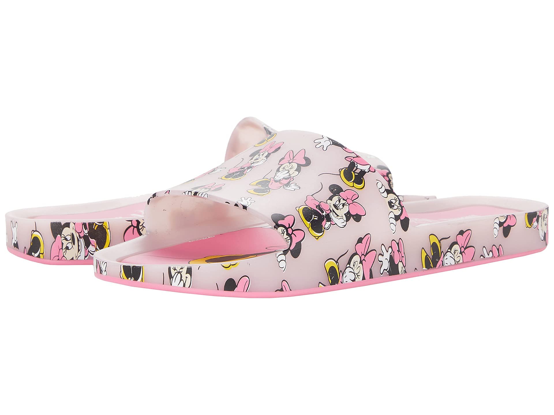 Melissa Shoes Women's Beach Slide Sandals - Mickey and Friends III Pink Size 10 | Comfortable Flip Flops for Summer, Pool, Vacation & Casual Wear