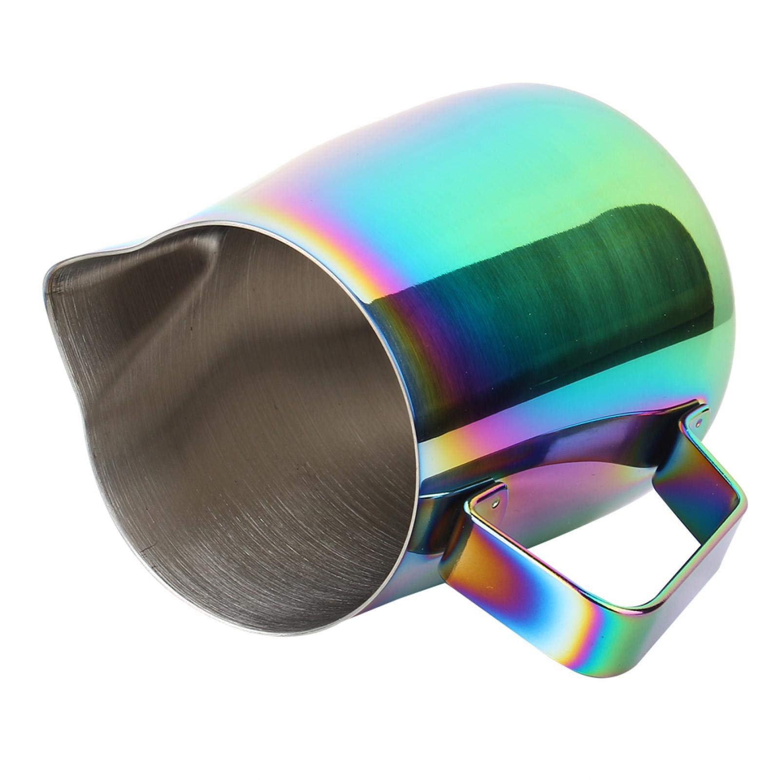 Colorful Coffee Pitcher 350ML - Stainless Steel Milk Frothing Cup for Latte Art, Home Barista & Coffee Enthusiasts - Perfect for Espresso, Cappuccino & Hot Chocolate Making