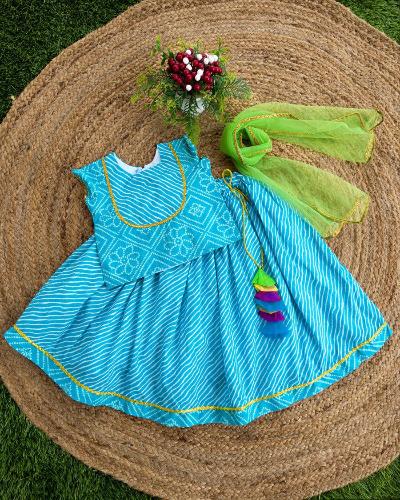 **Rajasthani Style Kids Lehenga Choli Set - Traditional Indian Ethnic Dress for Girls - Perfect for Weddings, Festivals & Cultural Events**
