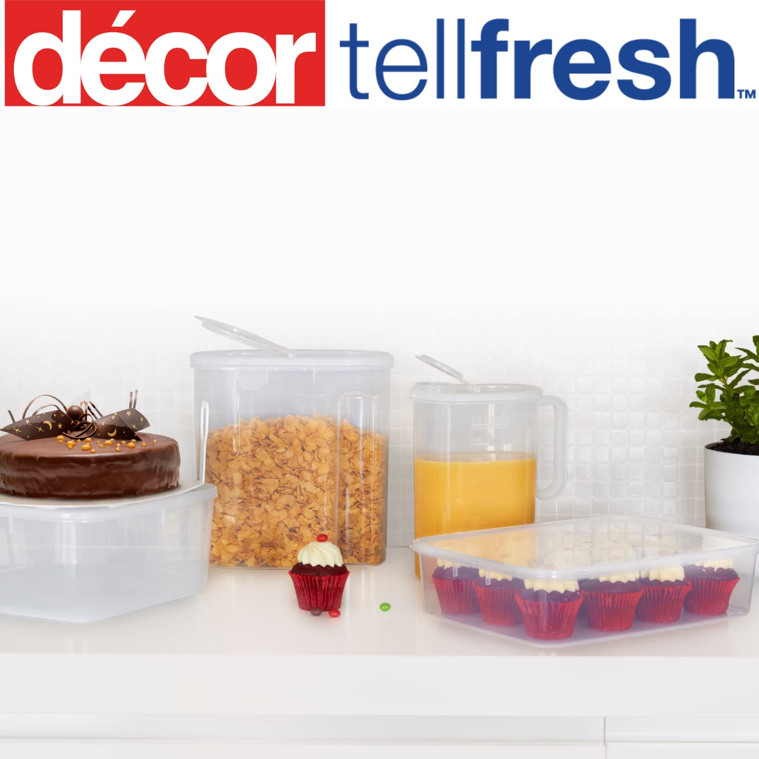 FreshTell 12-Cupcake Storage Container with Airtight Lid | 4L Capacity BPA-Free Plastic | Dishwasher & Microwave Safe | Perfect for Parties, Baking & Kitchen Organization