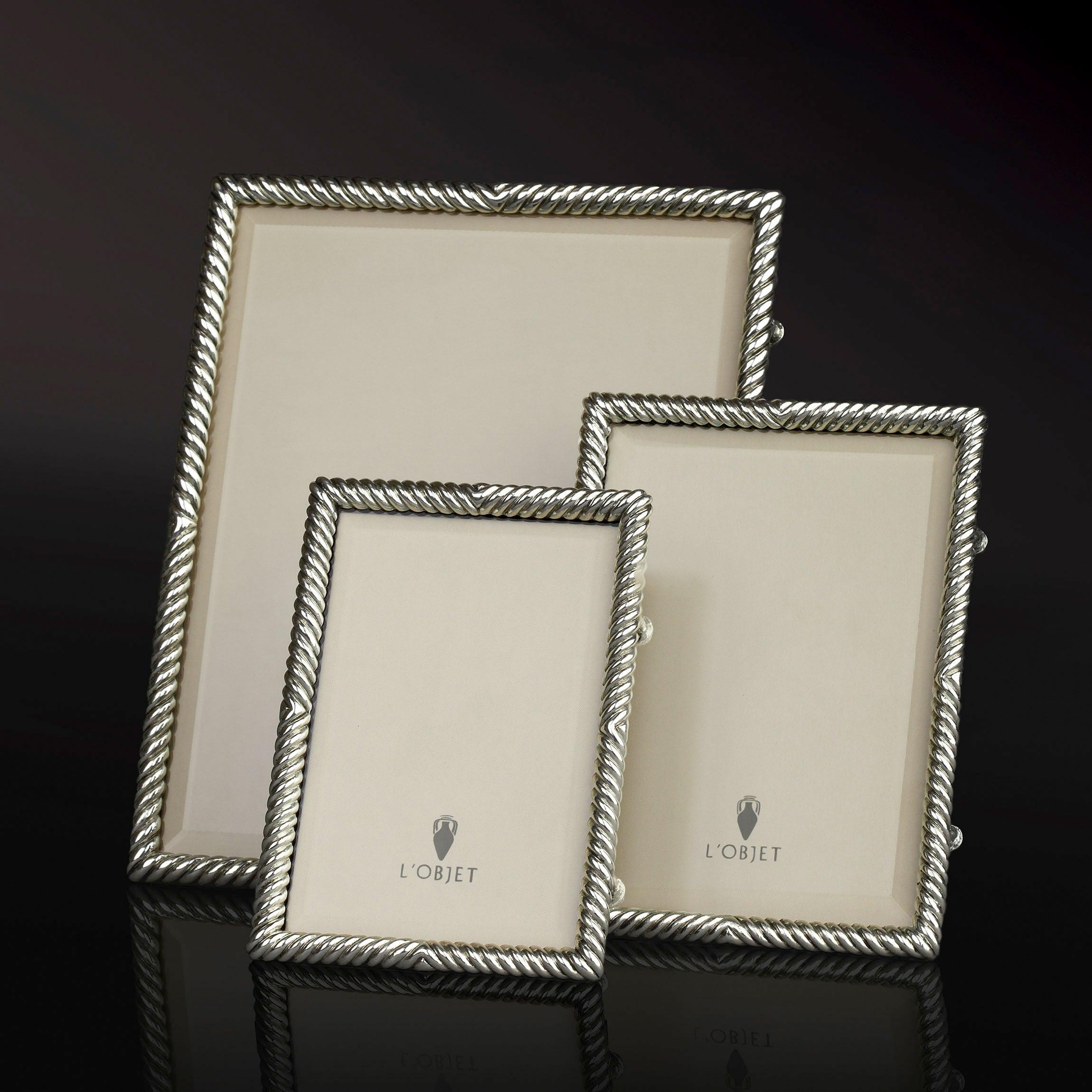 Deco Twist Frame Platinum - Elegant Photo Frame for Home & Office Decor | Perfect for Wall Display, Tabletop, and Gift Giving