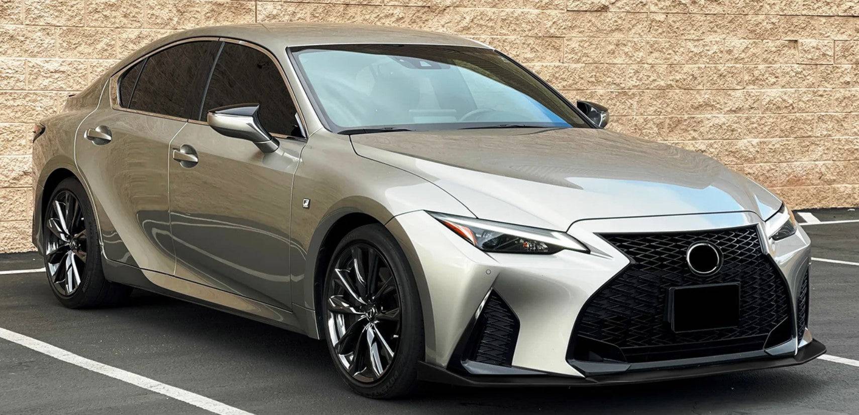 2021-2023 Lexus IS350 IS500 F Sport Black ABS Front Bumper Lip Spoiler - Enhance Style & Aerodynamics for Street & Track Performance