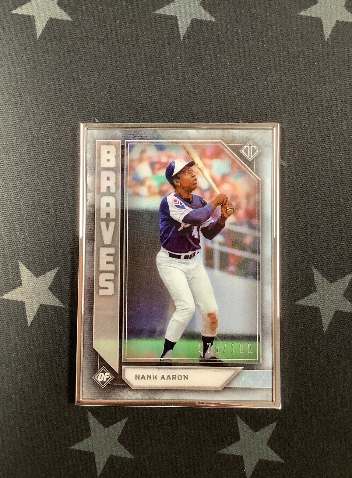 2019 Topps Transcendent Collection Hank Aaron #13/100 Atlanta Braves Baseball Card - Rare Collectible for Sports Memorabilia & Investment