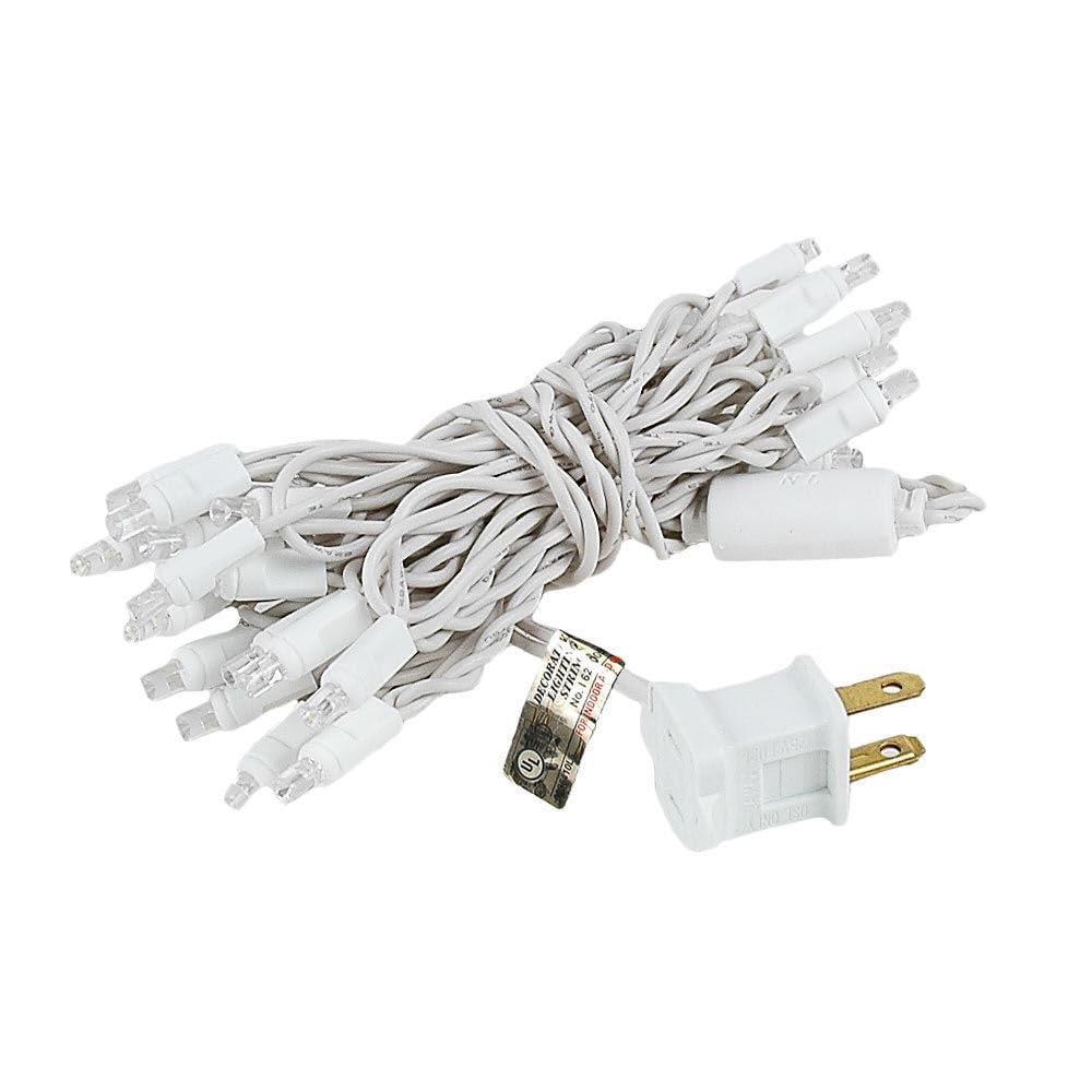 50 LED Twinkle Christmas Mini Lights - 25ft Outdoor Fairy String Lights for Wedding, Party & Home Decor - Warm White & White - Non-Connectable - Weatherproof for Patio, Garden & Indoor Use