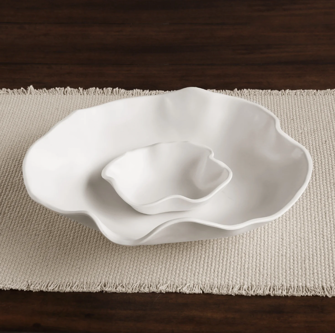 Beatriz Ball VIDA Nube Bowl with Dip Dish - Elegant Serving Bowl Set for Dips, Snacks & Entertaining - Perfect for Parties, Weddings & Home Decor