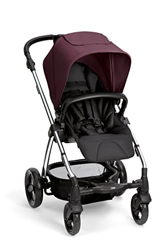 Mamas & Papas Chrome Sola2 Stroller - Lightweight Compact Baby Stroller with Adjustable Canopy (Mulberry) | Perfect for Travel, Shopping & Everyday Use