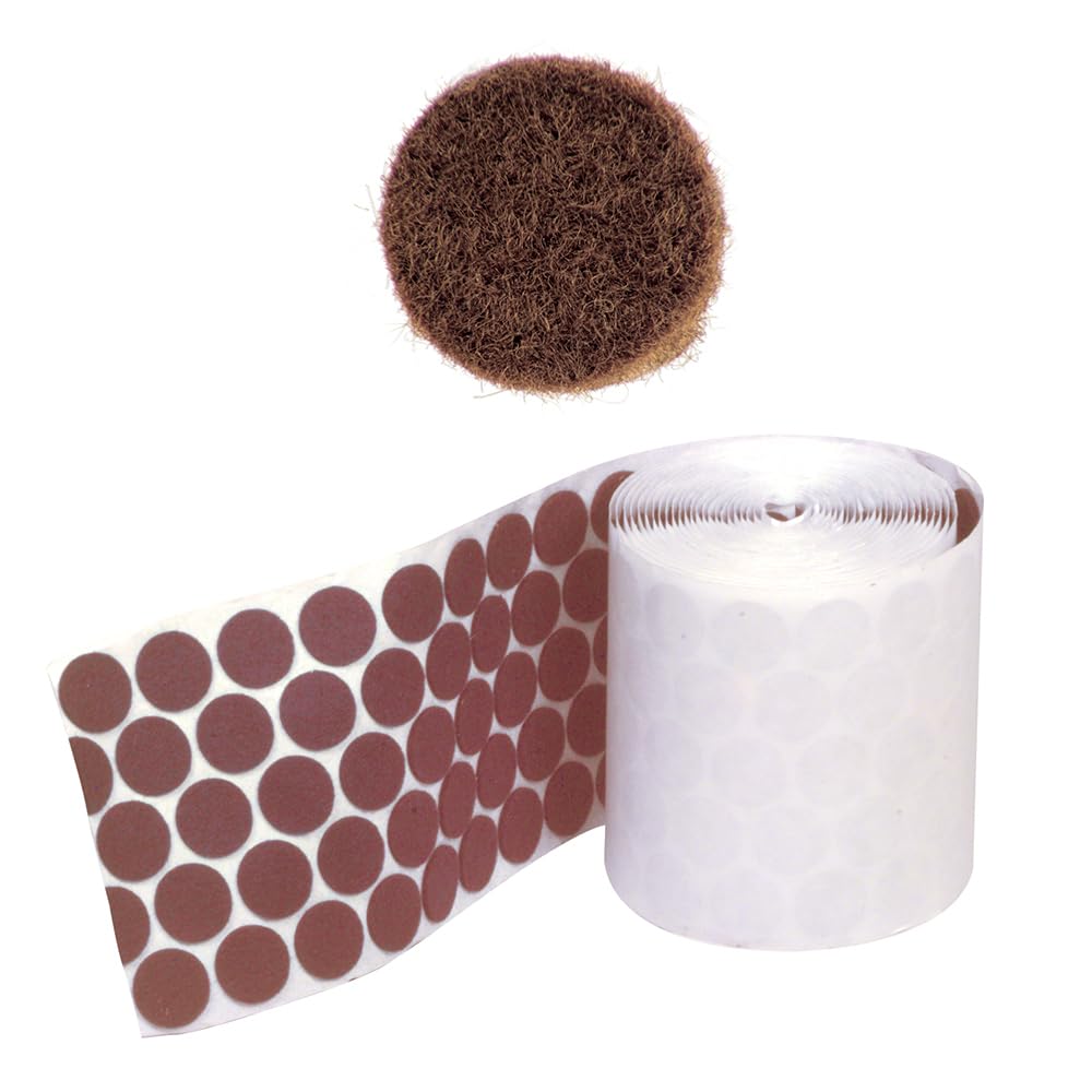 CRL Brown Felt Desk Buttons for Office & Home Workspace