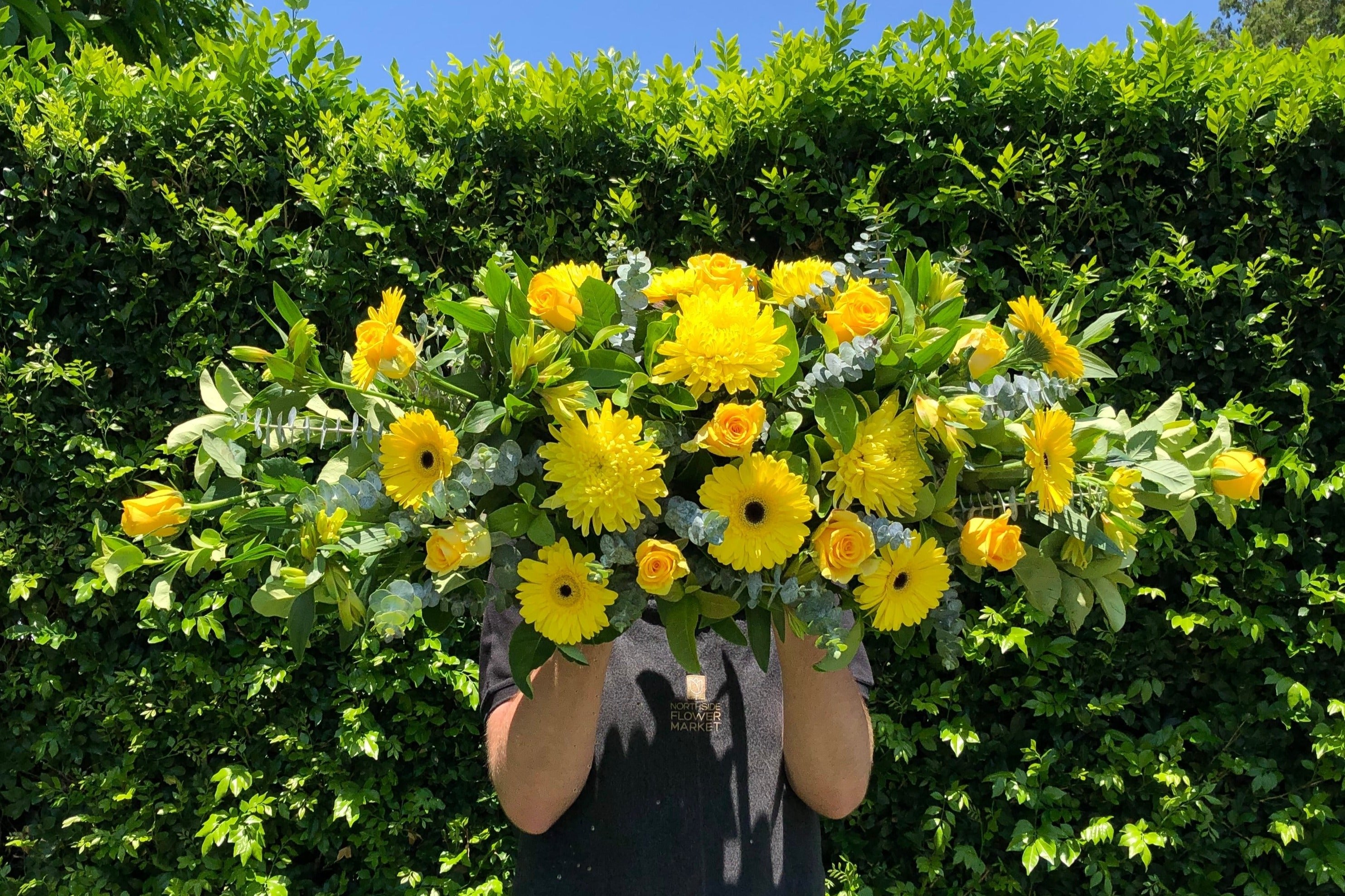 Yellow Casket Spray - Floral Funeral Arrangement Spray for Casket Decorations, Memorial Services & Sympathy Gifts