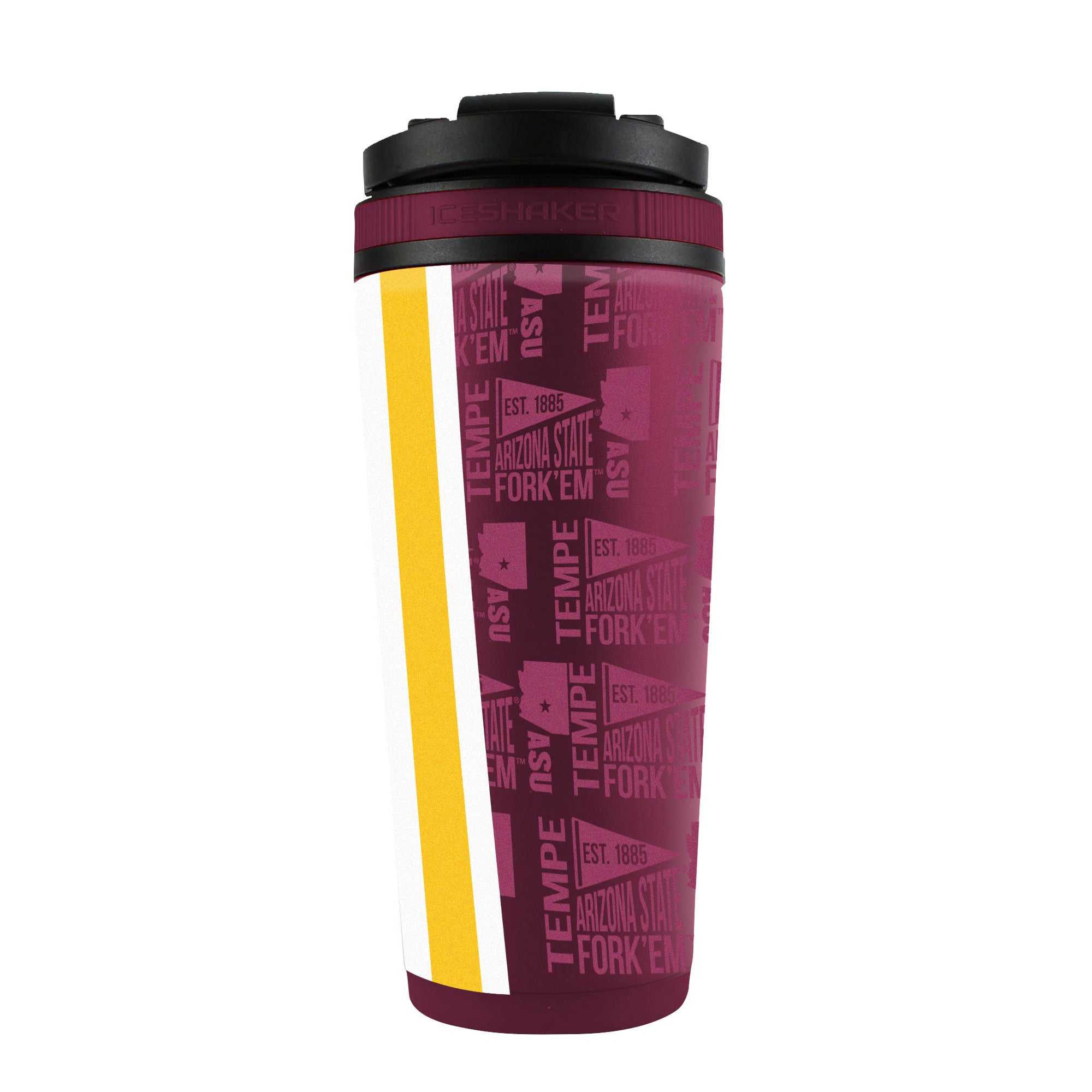 Officially Licensed Arizona State 4D Insulated Shaker Bottle - Perfect for Protein Shakes, Gym Workouts & College Tailgating
