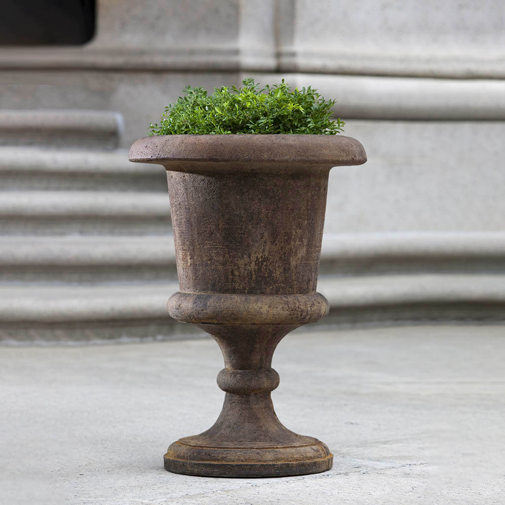 Campania International Smithsonian Goblet Urn - Elegant Glass Vase for Home Decor, Wedding Centerpieces & Memorial Displays