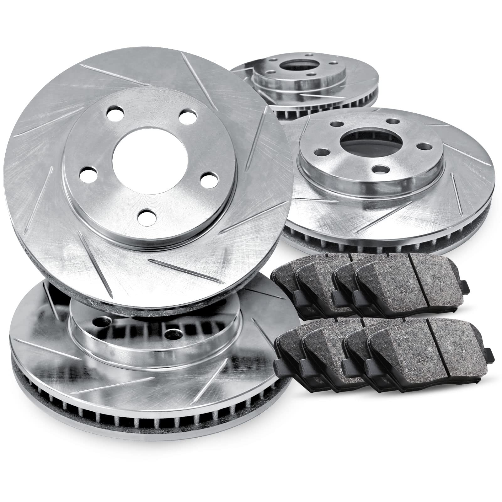 R1 Concepts Complete Front & Rear Brake Kit - Ceramic Brake Pads & Rotors for 1999 Volkswagen EuroVan | High-Performance Braking System for Vans & Campers | Smooth Stops for Daily Commute & Road Trips