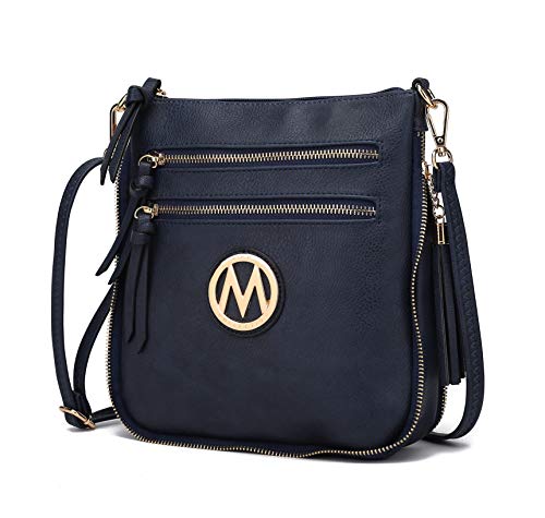 MKF Women's Crossbody Bag - Stylish PU Leather Expandable Messenger Purse with Shoulder Strap | Fashionable Designer Handbag for Work, Travel & Everyday Use
