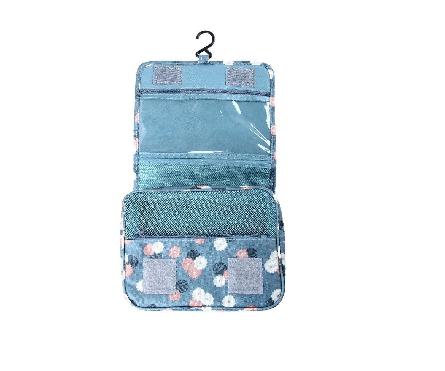 ALMURAT Hanging Travel Toiletry Bag - Waterproof Cosmetic Organizer for Women, Portable Makeup Pouch with Brush Holder for Vacation, Gym, Business Trips & Daily Use