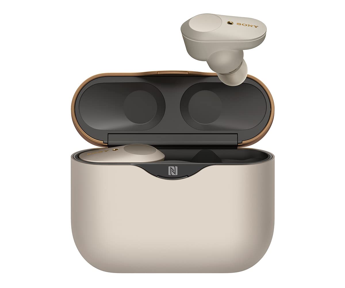 Sony WF-1000XM3 Wireless Earbuds with Industry-Leading Noise Cancellation, Alexa Voice Control & Built-in Mic for Calls - Silver | Perfect for Travel, Workouts & Commuting