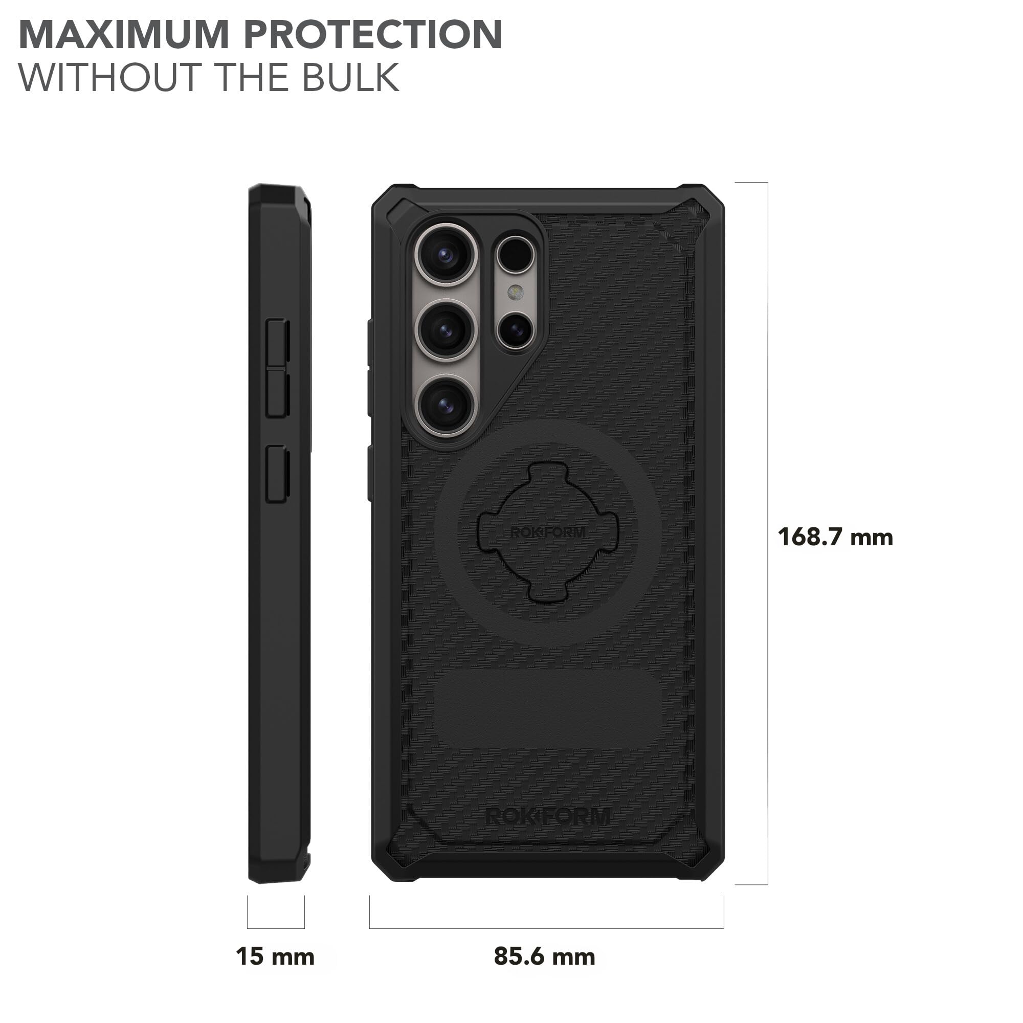 Rokform Rugged Magnetic Case for Galaxy S24 Ultra | Twist Lock Armor Protection | Drop Tested | Perfect for Outdoor Adventures & Extreme Sports