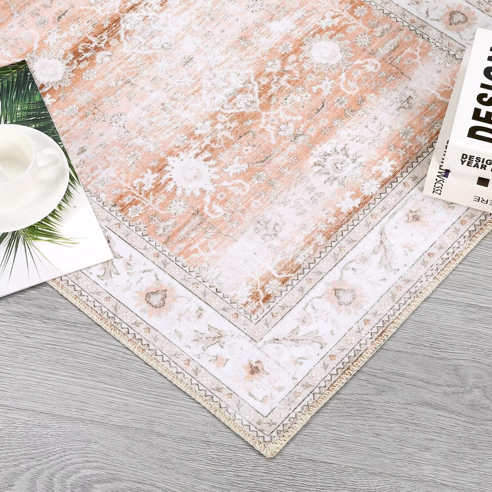 GARVEE 2x6 Runner Rugs - Soft Washable Boho Indoor Carpet for Living Room, Bedroom, Dining Room, Kitchen, Office & Nursery | Foldable Easy Care Floor Mat - Perfect for High Traffic Areas & Cozy Home Decor