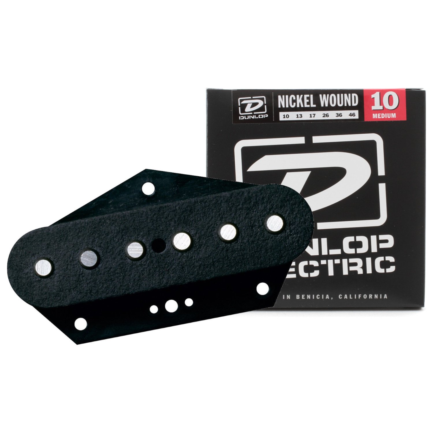 DiMarzio DP421B Area Hot T Bridge Telecaster Guitar Pickup - Black with Strings | High Output Humbucker for Rock & Blues | Perfect for Stage Performance & Studio Recording
