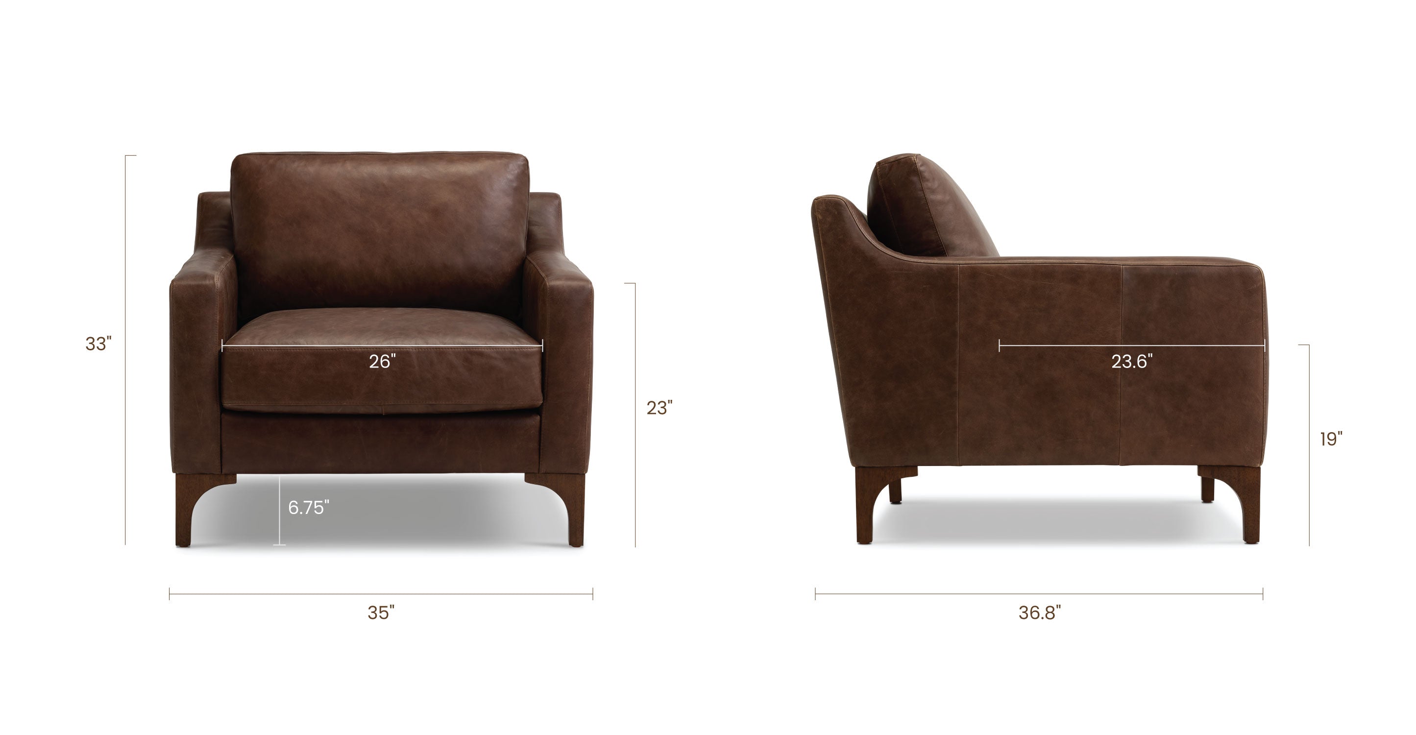 Sorrento Lounge Chair - Modern Comfortable Accent Chair for Living Room, Bedroom, or Office - Perfect for Relaxing, Reading, and Lounging