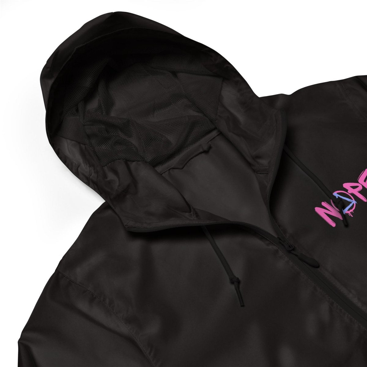 NOPE Sobriety Symbol Windbreaker - Unisex Lightweight Jacket for Men & Women - Perfect for Outdoor Activities, Recovery Support & Sober Living