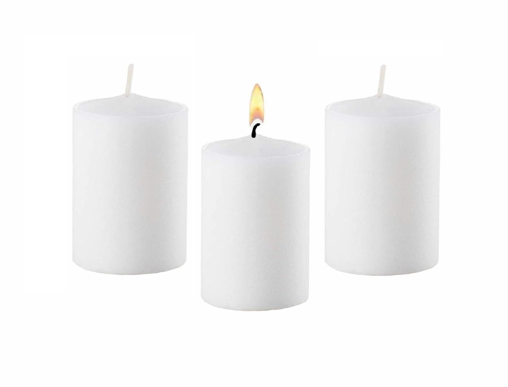 15-Hour Unscented White Votive Candles Bulk Pack - 288 Count for Weddings, Events, Restaurants, Churches & Home Decor | Emergency, Party, Spa & Luminary Use