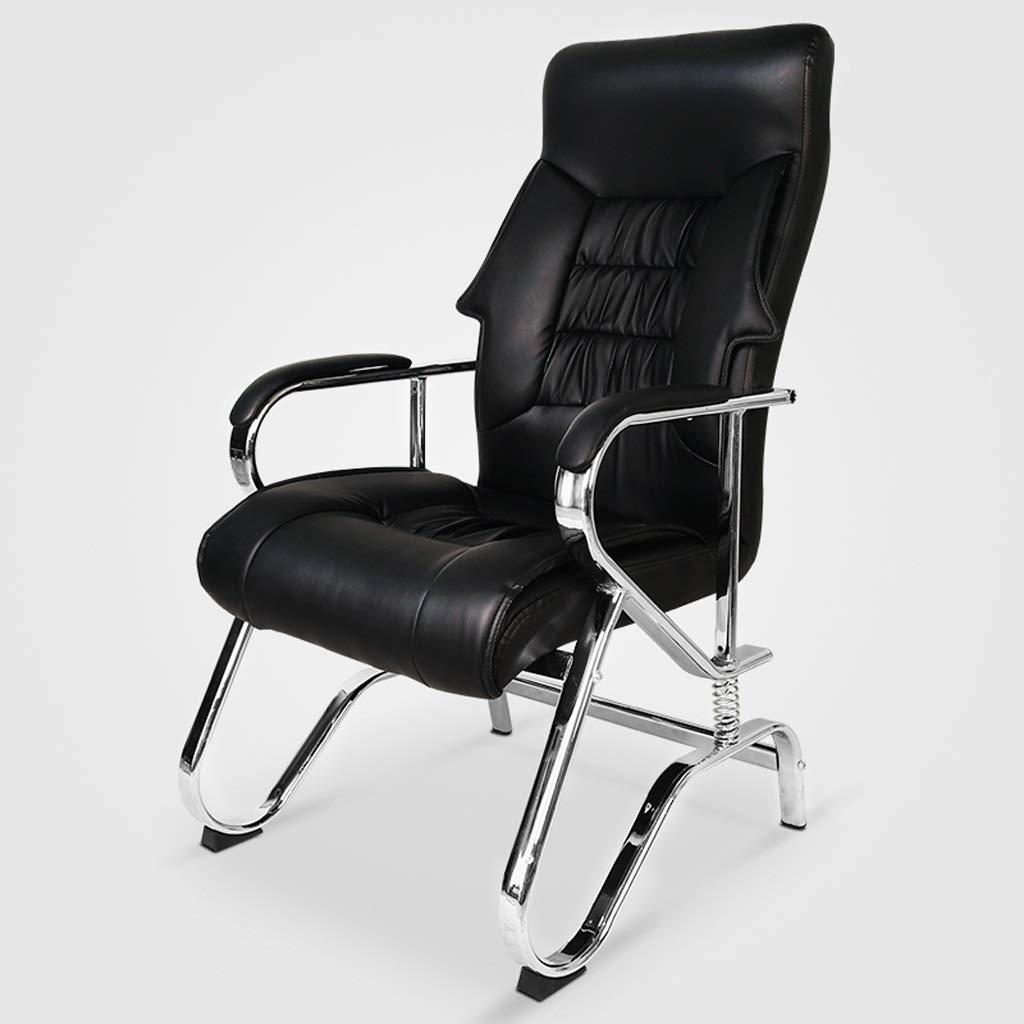 Ergonomic Office Chair - Adjustable Computer Desk Chair with Lumbar Support for Home Office, Gaming & Executive Use - High Back Leather Swivel Task Chair for Comfort & Productivity