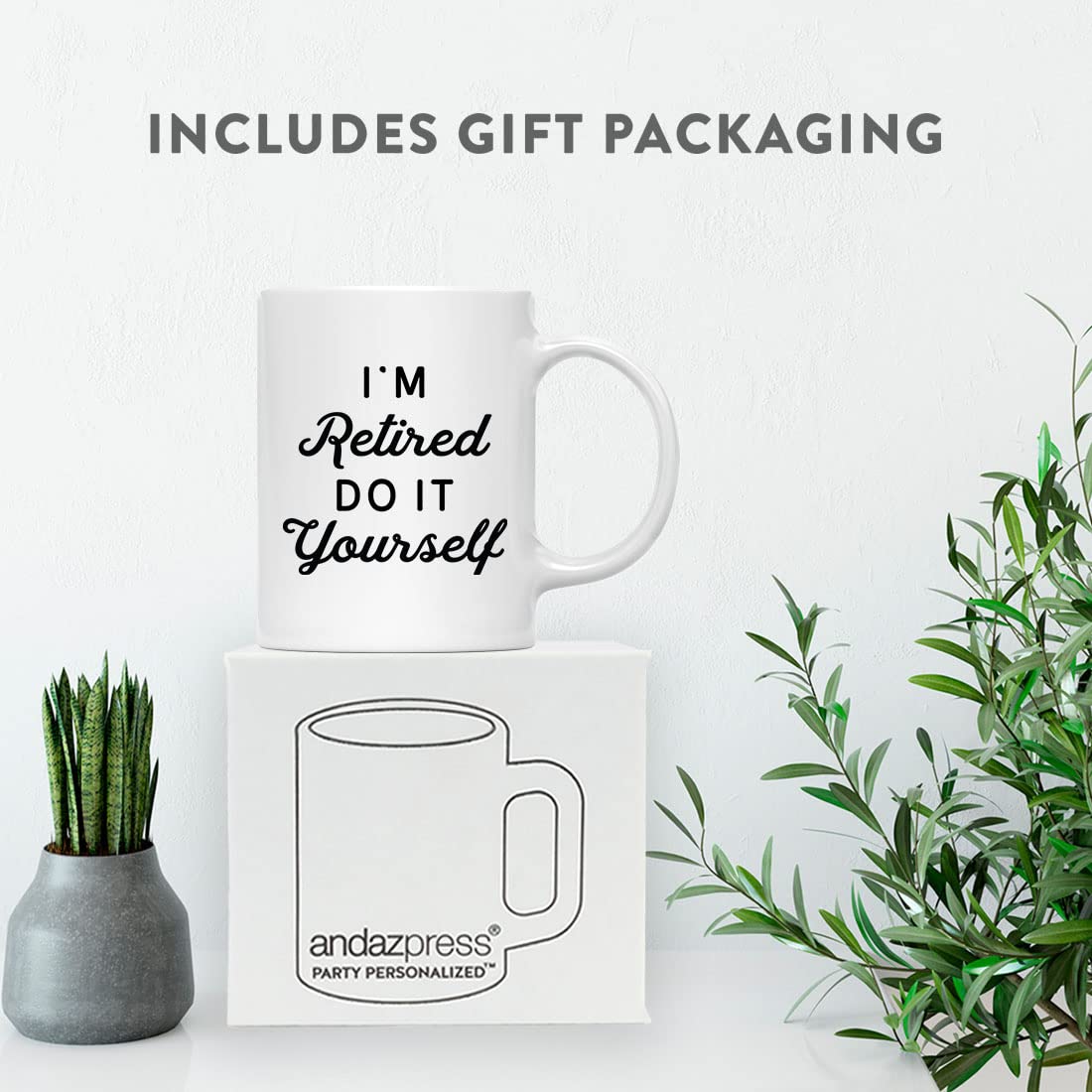 Funny Retirement Coffee Mug - 11oz Ceramic DIY Retirement Gift for Women, Men, Coworkers & Boss | Happy Retirement Present for Her & Him | Perfect for Office Farewell Parties & Retirement Celebrations