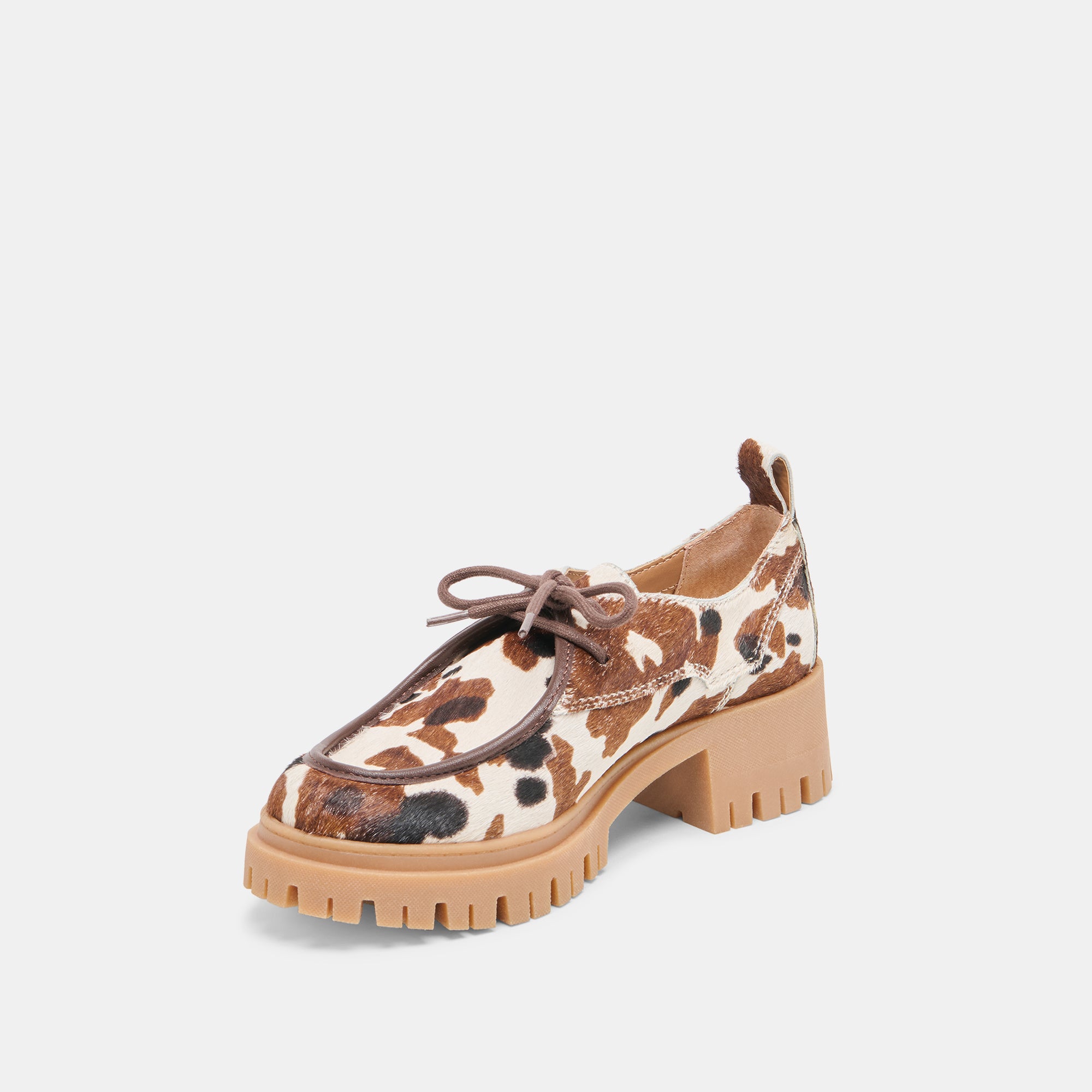 MILZA Loafers for Women - Genuine Cocoa Calf Hair Slip-On Shoes - Comfortable & Stylish for Office, Casual Wear & Travel