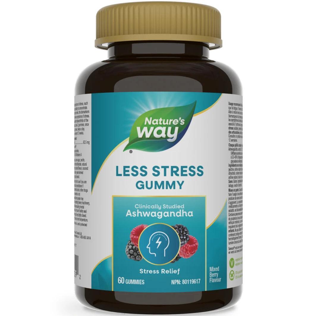 Nature's Way Less Stress Gummies - 60 Count | Herbal Relaxation & Calm Support for Adults | Perfect for Daily Stress Relief & Better Sleep