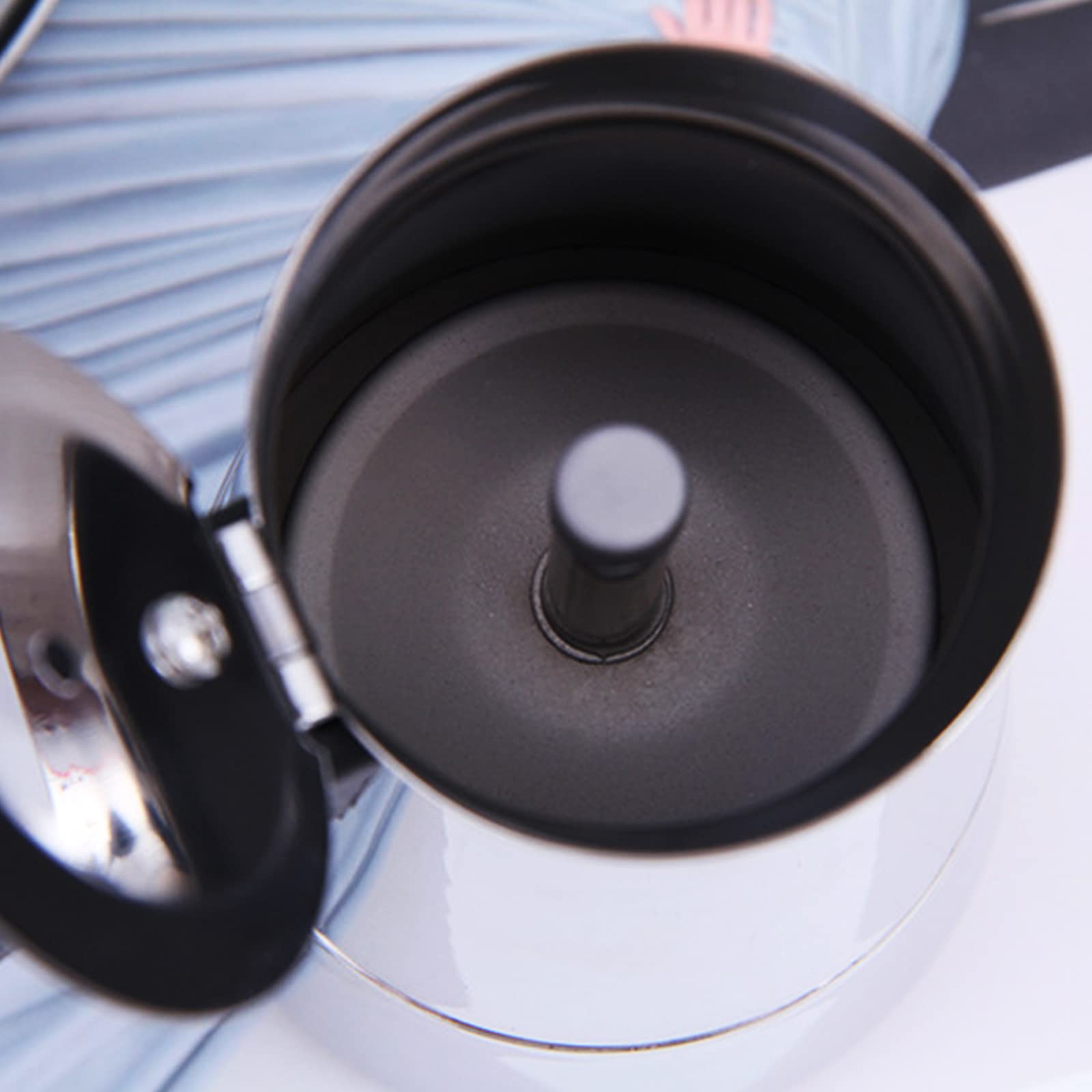 6 Cup Moka Pot for Electric Stove - 300ml Italian Espresso Maker, Stainless Steel Stovetop Coffee Brewer (110V) - Perfect for Home, Office & Camping Coffee Brewing