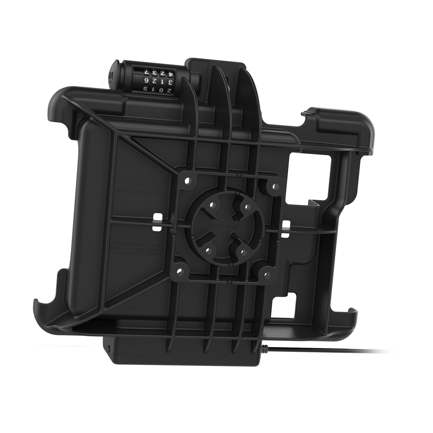 GDS® Secure Combo Locking Powered Dock for Zebra XSLATE L10 (RAM HOL ZE15PCLU) - Charging Station for Warehouse, Retail & Industrial Use
