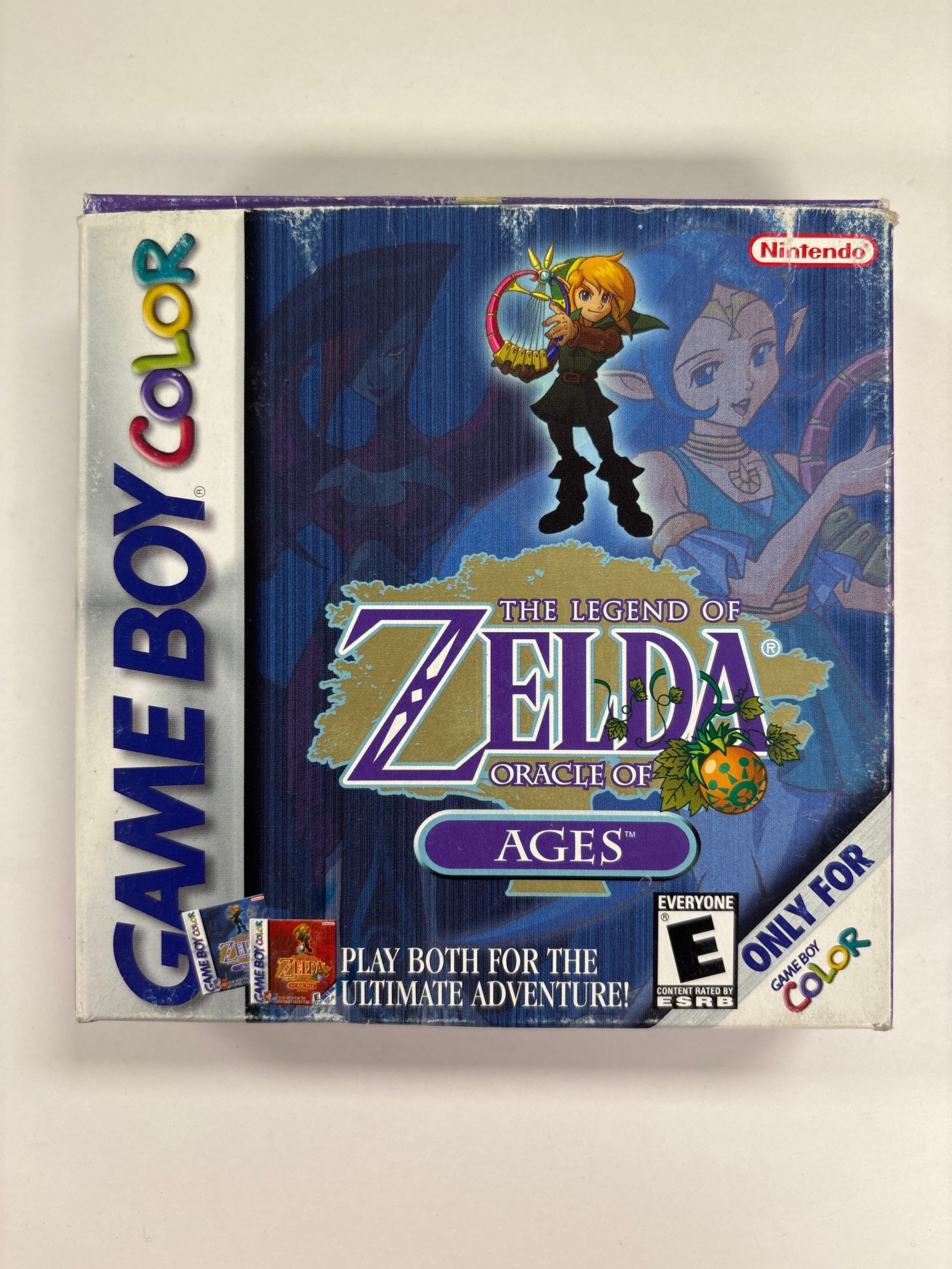 The Legend of Zelda: Oracle of Ages - Complete Game Boy Color Box & Manuals Set (No Game Included) | Perfect for Collectors & Retro Gaming Display