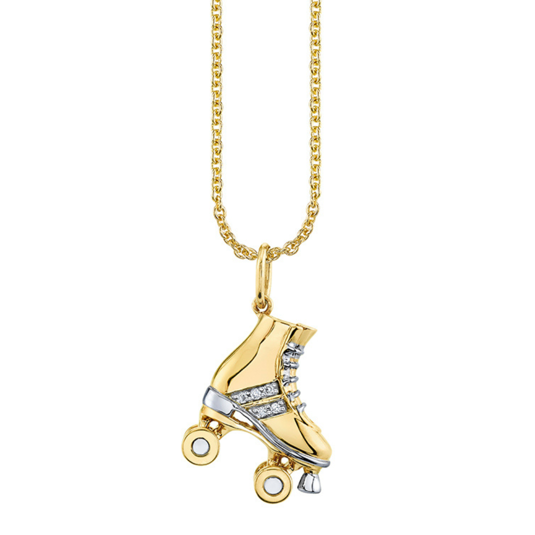 Roller Skate Charm - Cute & Durable Skateboard Accessory for Keychains, Jewelry & DIY Crafts | Perfect for Skaters, Roller Derby & Vintage Fashion Lovers