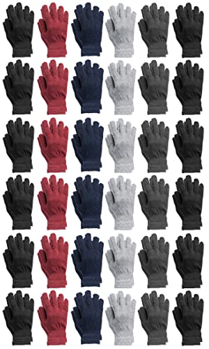 36 Pairs Adult Assorted Gloves