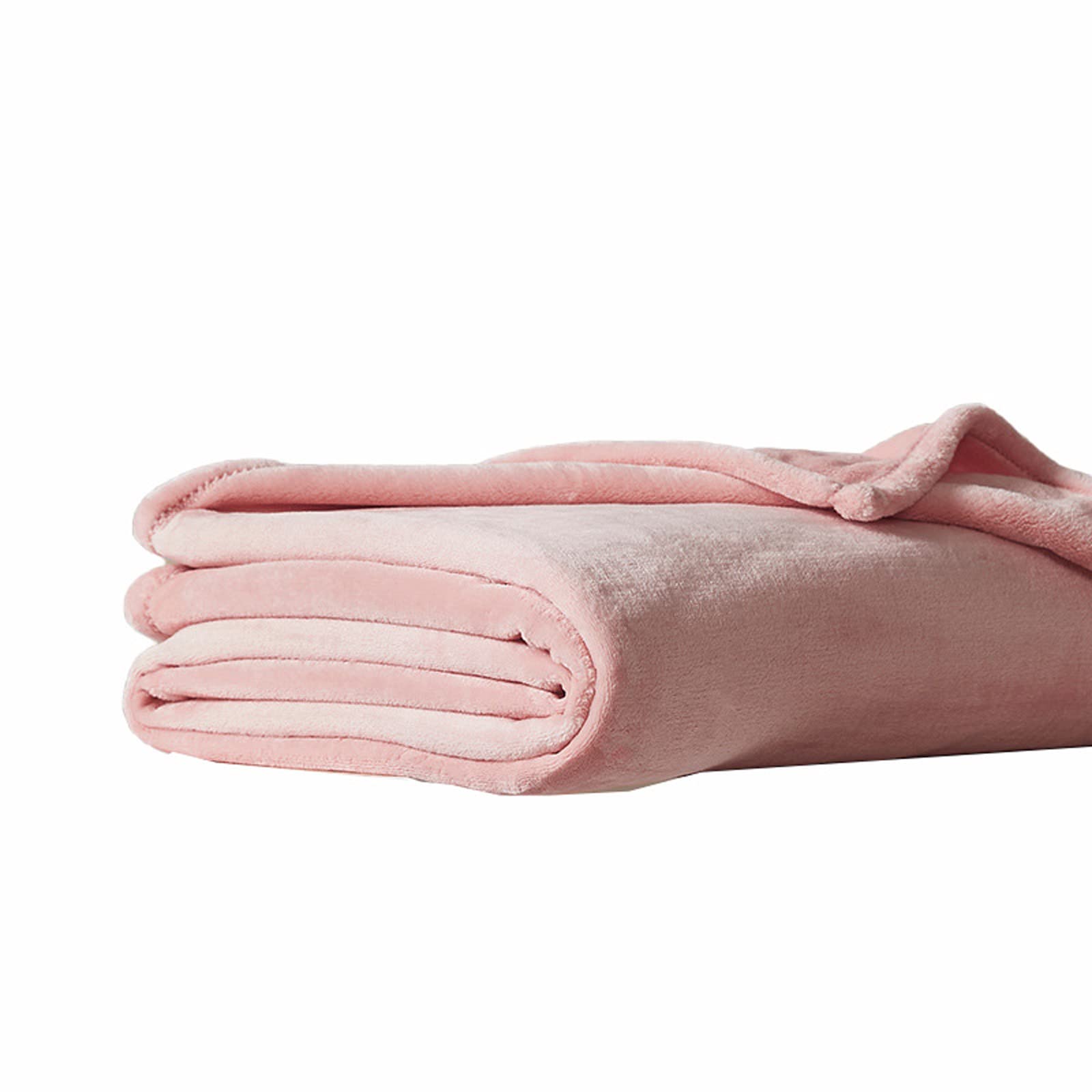 MKWEY Full Size Cotton Blanket 51x63in (130x160cm) - Ultra Soft Fluffy Throw Blanket for Couch, Sofa & Bed - Luxury Faux Fur Blanket for Women, Men & Kids - Perfect for Winter, Home Decor & Gifts (Pink)