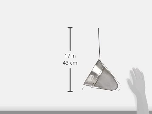 Premium Stainless Steel Conical Mesh Strainer with Protective Coating - Fine Kitchen Sieve for Filtering, Straining & Sifting - Ideal for Tea, Coffee, Herbs & Cooking
