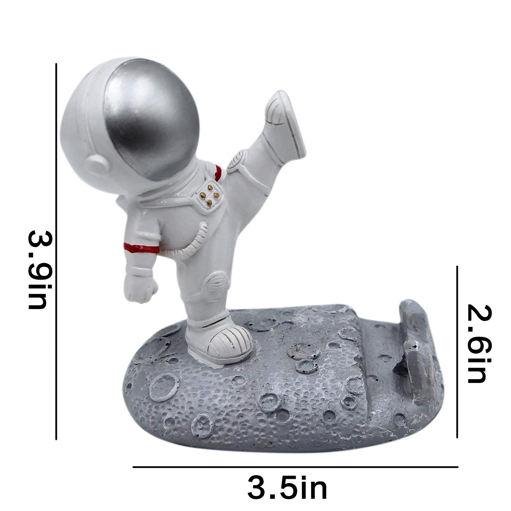 Creative Astronaut Phone Holder - Spaceman Cell Phone Stand for Desk, Home & Office - Cute Funny Smartphone Bracket - Perfect Gift for Space Lovers & Tech Enthusiasts (Use for Video Calls, Watching Movies & Hands-Free Browsing)