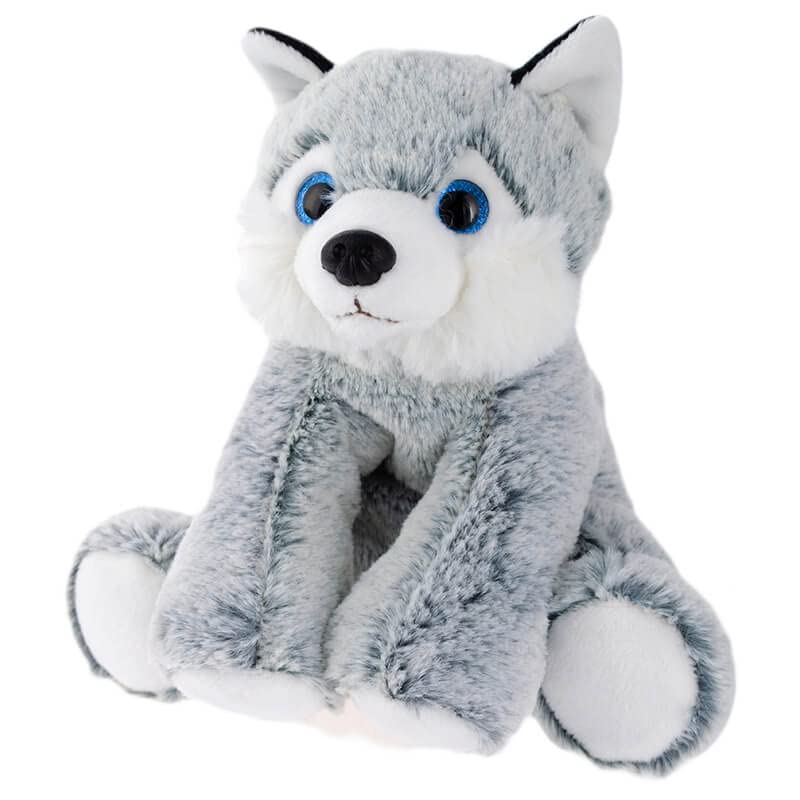 Husky Sitting Plush Toy - Adorable Soft Stuffed Animal Dog for Kids & Adults - Perfect for Cuddling, Gifts, and Home Decor