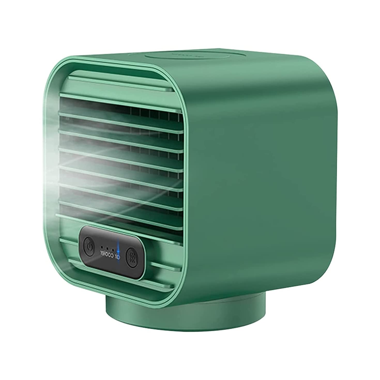 XIXIDINA Mini Air Conditioner - USB Portable Cooling Fan for Home, Office, Bedroom & Outdoor Use | Personal Desk Fan | Compact & Energy Efficient | Green Color | Perfect for Travel, Camping & Hot Weather Relief